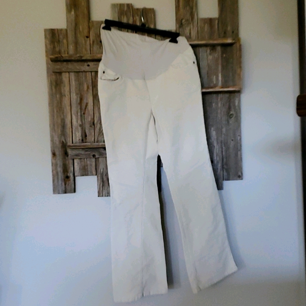 Corduroy off white Maternity Pants